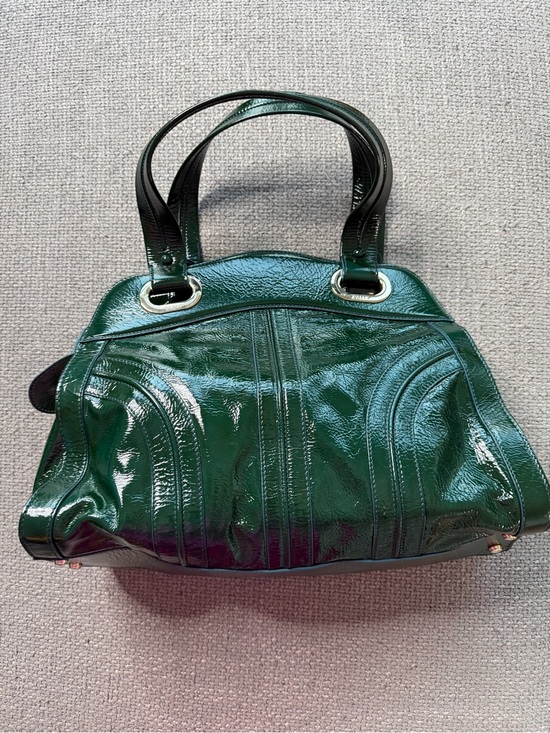 Bally Handbags - Authentic Bally Emerald Green Patent Leather Top Handle Bag | Rare Vernis Leathe